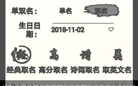 给新生婴儿取名字有哪些讲究新生儿名字大全2023
