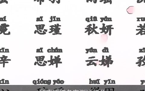 邱惠缨取名字测试打分