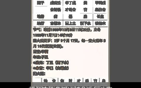 胡君洁姓名测试打分生辰八字