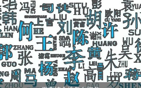 王李结合姓怎么取名