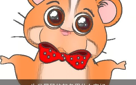 生肖属鼠的起名用什么字好