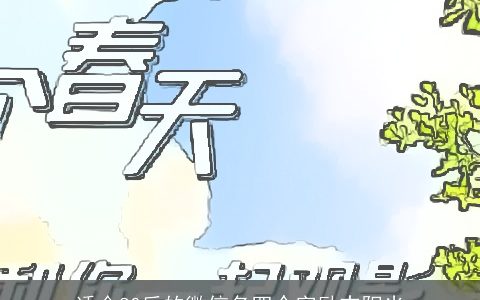 适合80后的微信名四个字励志阳光