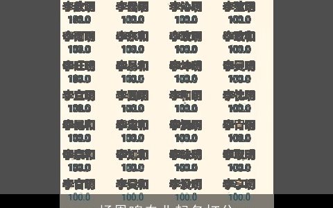 杨恩鸣专业起名打分