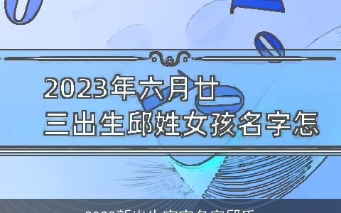 2024新出生宝宝名字邱氏