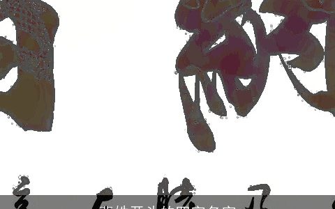 裴姓开头的四字名字