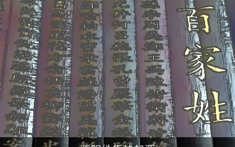 濮阳姓氏的起源