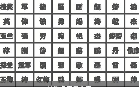 林氏名字三个字