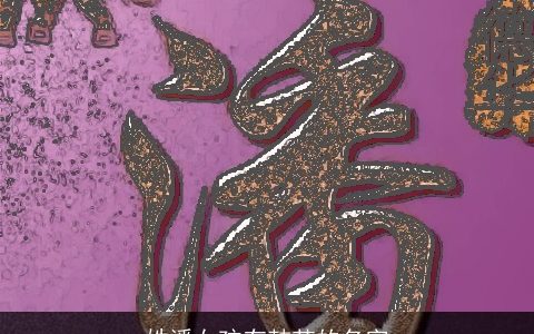 姓潘女孩有韩范的名字