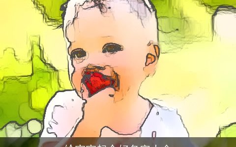 给宝宝起个好名字大全