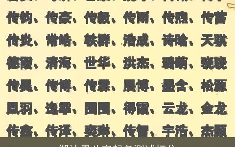郑沐恩八字起名测试打分