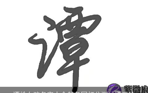 谭姓女孩名字大全起名网打分测试谭庆玲