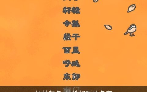 杭姓起名 杭姓好听的名字