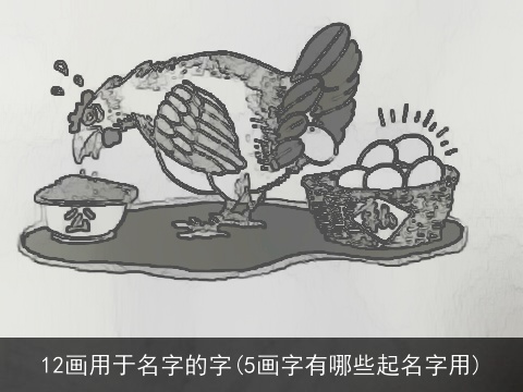 12画用于名字的字(5画字有哪些起名字用)