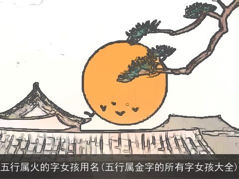 五行属火的字女孩用名(五行属金字的所有字女孩大全)