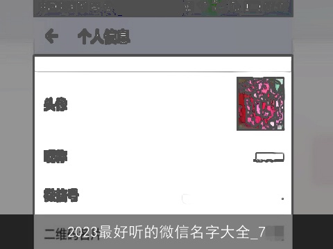 2023最好听的微信名字大全_7