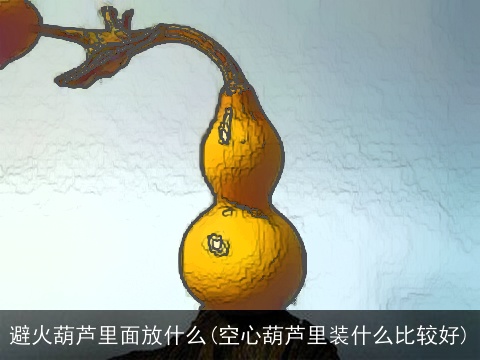 避火葫芦里面放什么(空心葫芦里装什么比较好)