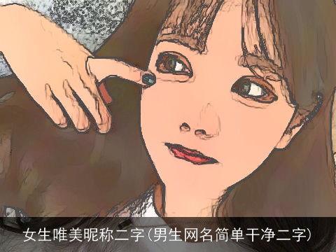 女生唯美昵称二字(男生网名简单干净二字)