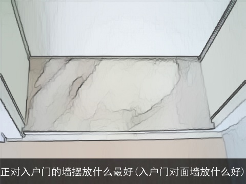 正对入户门的墙摆放什么最好(入户门对面墙放什么好)
