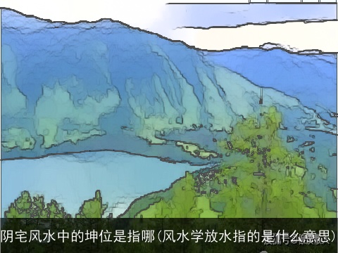 阴宅风水中的坤位是指哪(风水学放水指的是什么意思)