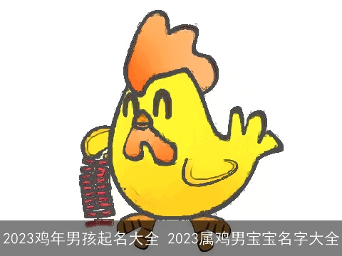 2023鸡年男孩起名大全 2023属鸡男宝宝名字大全