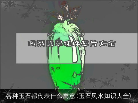 各种玉石都代表什么寓意(玉石风水知识大全)