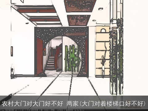 农村大门对大门好不好 两家(大门对着楼梯口好不好)