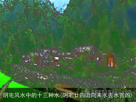 阴宅风水中的十三种水(阴宅廿四山向来水去水吉凶)