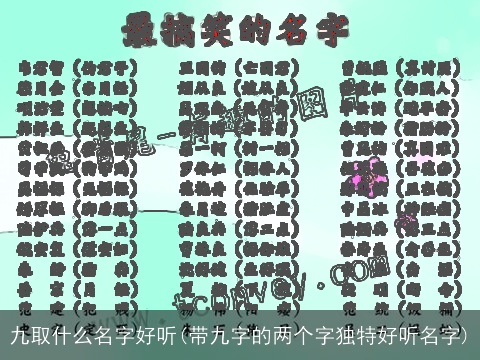 九取什么名字好听(带九字的两个字独特好听名字)