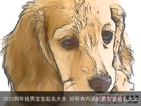 2023狗年给男宝宝起名大全 好听有内涵的男宝宝起名大全