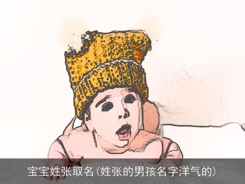 宝宝姓张取名(姓张的男孩名字洋气的)