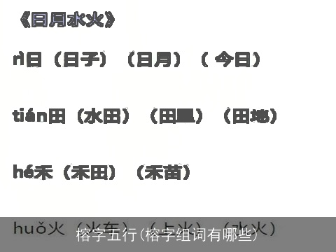 榕字五行(榕字组词有哪些)
