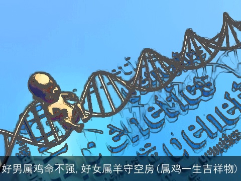 好男属鸡命不强,好女属羊守空房(属鸡一生吉祥物)