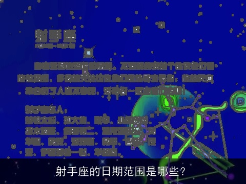 射手座的日期范围是哪些？