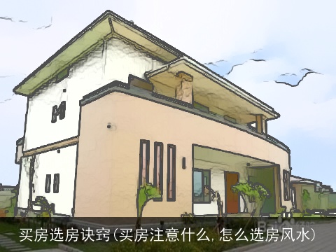 买房选房诀窍(买房注意什么,怎么选房风水)
