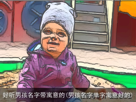 好听男孩名字带寓意的(男孩名字单字寓意好的)