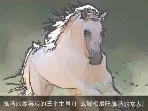 属马的最喜欢的三个生肖(什么属相最旺属马的女人)
