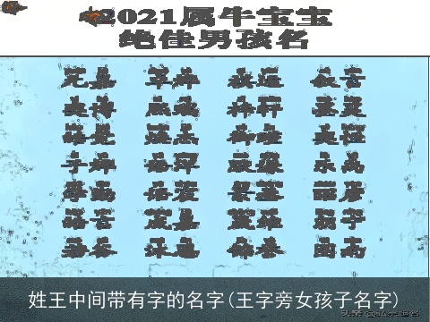 姓王中间带有字的名字(王字旁女孩子名字)