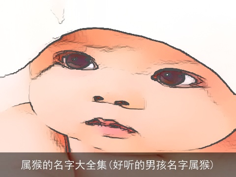 属猴的名字大全集(好听的男孩名字属猴)