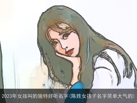 2023年女孩叫的独特好听名字(陈姓女孩子名字简单大气的)