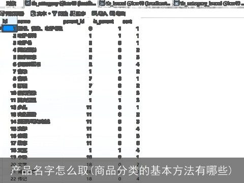 产品名字怎么取(商品分类的基本方法有哪些)