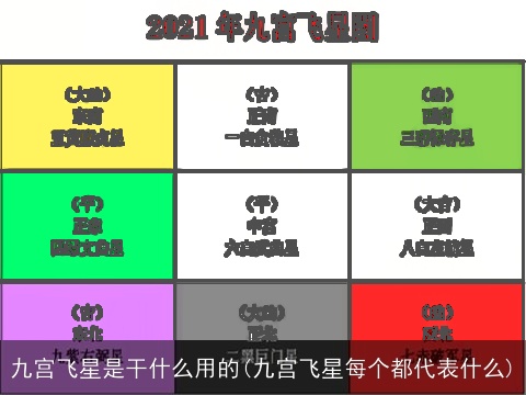 九宫飞星是干什么用的(九宫飞星每个都代表什么)
