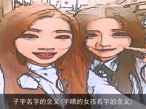 子宇名字的含义(宇晴的女孩名字的含义)