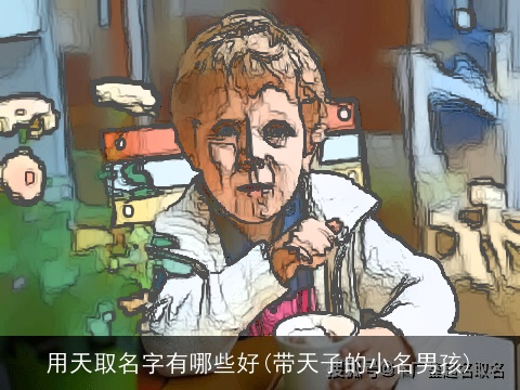 用天取名字有哪些好(带天子的小名男孩)
