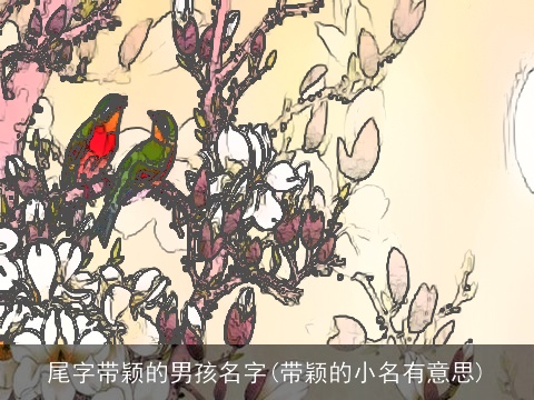 尾字带颖的男孩名字(带颖的小名有意思)