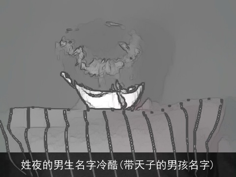 姓夜的男生名字冷酷(带天子的男孩名字)