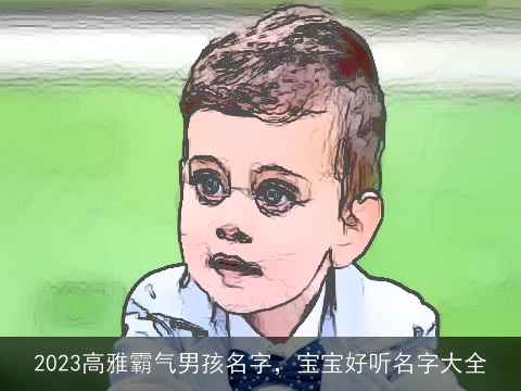 2023高雅霸气男孩名字，宝宝好听名字大全