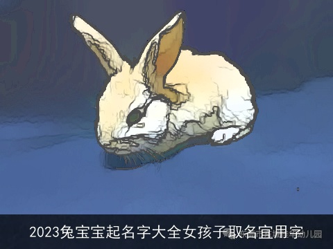 2023兔宝宝起名字大全女孩子取名宜用字