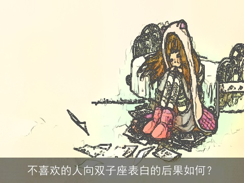 不喜欢的人向双子座表白的后果如何？