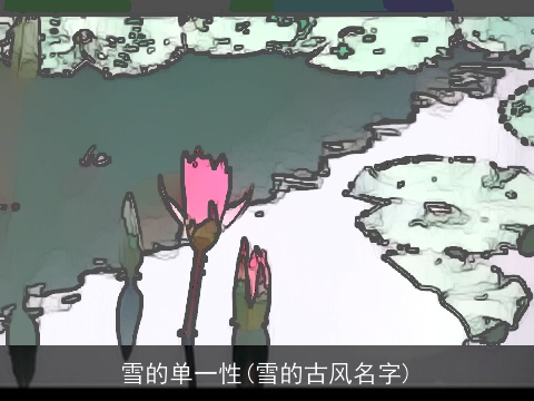 雪的单一性(雪的古风名字)