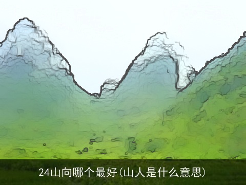 24山向哪个最好(山人是什么意思)